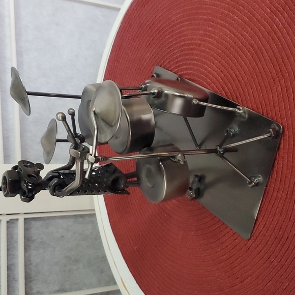 Vintage Hinz & Kunst Metal Drummer Figurine made in Germany - Picture 2 of 6